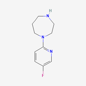 molecular formula C10H14FN3 B2886875 1-(5-Fluoropyridin-2-yl)-1,4-diazepane CAS No. 943637-17-0