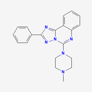 molecular formula C20H20N6 B2886876 5-(4-Methylpiperazin-1-yl)-2-phenyl-[1,2,4]triazolo[1,5-c]quinazoline CAS No. 902906-65-4