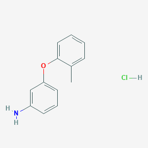 molecular formula C13H14ClNO B2886922 3-(2-Methylphenoxy)aniline hydrochloride CAS No. 2126178-65-0