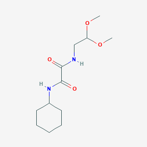 molecular formula C12H22N2O4 B2886956 N'-cyclohexyl-N-(2,2-dimethoxyethyl)ethanediamide CAS No. 920204-41-7