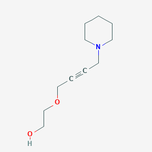 molecular formula C11H19NO2 B2886960 2-[(4-Piperidinobut-2-ynyl)oxy]ethan-1-ol CAS No. 36827-81-3