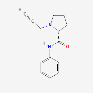 molecular formula C14H16N2O B2886980 (2R)-N-Phenyl-1-prop-2-ynylpyrrolidine-2-carboxamide CAS No. 2248570-47-8