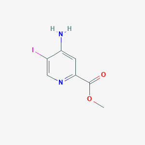 molecular formula C7H7IN2O2 B2887094 Methyl 4-amino-5-iodo-pyridine-2-carboxylate CAS No. 2089150-47-8