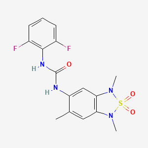 1-(2,6-Difluorophenyl)-3-(1,3,6-trimethyl-2,2-dioxido-1,3-dihydrobenzo[c][1,2,5]thiadiazol-5-yl)urea