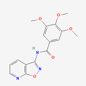 3,4,5-trimethoxy-N-([1,2]oxazolo[5,4-b]pyridin-3-yl)benzamide