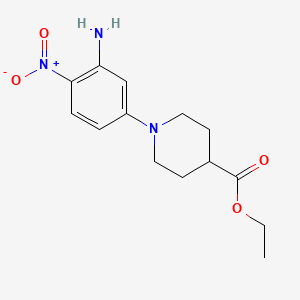 Ethyl 1-(3-amino-4-nitrophenyl)piperidine-4-carboxylate