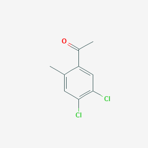molecular formula C9H8Cl2O B2887167 1-(4,5-Dichloro-2-methylphenyl)ethanone CAS No. 53803-91-1