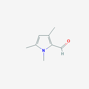molecular formula C8H11NO B2887220 1,3,5-Trimethyl-1H-pyrrole-2-carbaldehyde CAS No. 78212-37-0