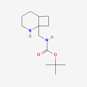 molecular formula C13H24N2O2 B2887323 tert-Butyl ((2-azabicyclo[4.2.0]octan-1-yl)methyl)carbamate CAS No. 2137785-66-9