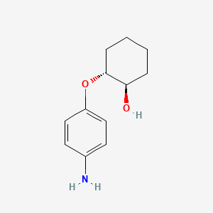 molecular formula C12H17NO2 B2887361 (1R,2R)-2-(4-Aminophenoxy)cyclohexan-1-ol CAS No. 1820572-44-8