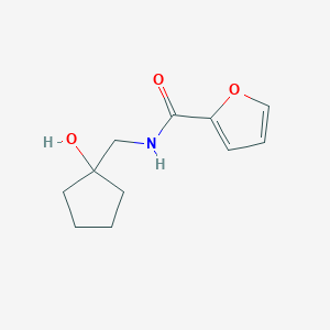 molecular formula C11H15NO3 B2887366 N-((1-hydroxycyclopentyl)methyl)furan-2-carboxamide CAS No. 1219193-56-2