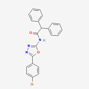 molecular formula C22H16BrN3O2 B2887372 N-(5-(4-bromophenyl)-1,3,4-oxadiazol-2-yl)-2,2-diphenylacetamide CAS No. 897735-69-2