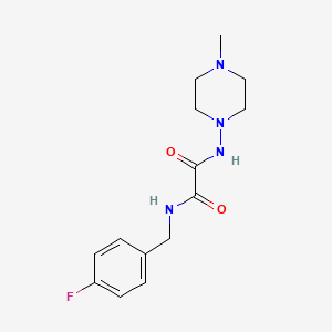 molecular formula C14H19FN4O2 B2887381 N1-(4-fluorobenzyl)-N2-(4-methylpiperazin-1-yl)oxalamide CAS No. 920393-70-0