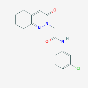 molecular formula C17H18ClN3O2 B2887409 N-(3-chloro-4-methylphenyl)-2-(3-oxo-5,6,7,8-tetrahydrocinnolin-2(3H)-yl)acetamide CAS No. 933238-18-7