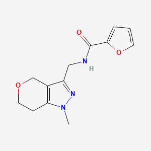 N-((1-methyl-1,4,6,7-tetrahydropyrano[4,3-c]pyrazol-3-yl)methyl)furan-2-carboxamide