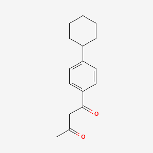 1-(4-Cyclohexylphenyl)butane-1,3-dione