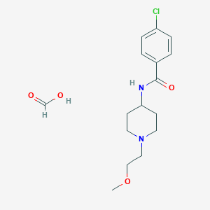 4-chloro-N-(1-(2-methoxyethyl)piperidin-4-yl)benzamide formate