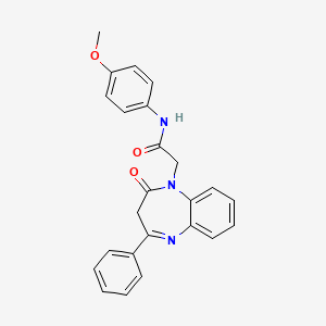 N-(4-methoxyphenyl)-2-(2-oxo-4-phenyl-2,3-dihydro-1H-1,5-benzodiazepin-1-yl)acetamide