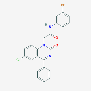 N-(3-bromophenyl)-2-(6-chloro-2-oxo-4-phenylquinazolin-1(2H)-yl)acetamide