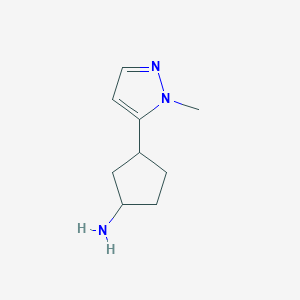 3-(1-methyl-1H-pyrazol-5-yl)cyclopentan-1-amine