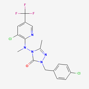2-(4-chlorobenzyl)-4-[[3-chloro-5-(trifluoromethyl)-2-pyridinyl](methyl)amino]-5-methyl-2,4-dihydro-3H-1,2,4-triazol-3-one