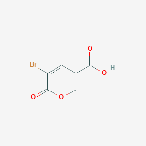 molecular formula C6H3BrO4 B2887463 3-bromo-2-oxo-2H-pyran-5-carboxylic acid CAS No. 108723-62-2