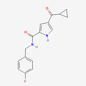 4-(cyclopropylcarbonyl)-N-(4-fluorobenzyl)-1H-pyrrole-2-carboxamide
