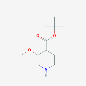 molecular formula C11H21NO3 B2887480 Tert-butyl 3-methoxypiperidine-4-carboxylate CAS No. 2287317-83-1
