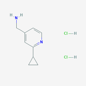 (2-Cyclopropylpyridin-4-yl)methanamine dihydrochloride