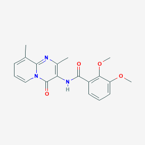 molecular formula C19H19N3O4 B2887483 N-(2,9-dimethyl-4-oxo-4H-pyrido[1,2-a]pyrimidin-3-yl)-2,3-dimethoxybenzamide CAS No. 941923-35-9