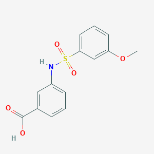 molecular formula C14H13NO5S B2887494 3-{[(3-Methoxyphenyl)sulfonyl]amino}benzoic acid CAS No. 885269-74-9
