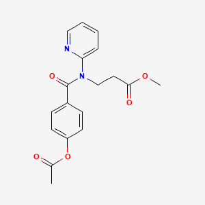 Methyl 3-[(4-acetyloxybenzoyl)-pyridin-2-ylamino]propanoate