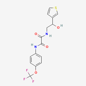 N1-(2-hydroxy-2-(thiophen-3-yl)ethyl)-N2-(4-(trifluoromethoxy)phenyl)oxalamide
