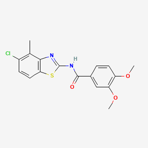 molecular formula C17H15ClN2O3S B2887514 N-(5-chloro-4-methyl-1,3-benzothiazol-2-yl)-3,4-dimethoxybenzamide CAS No. 912764-02-4