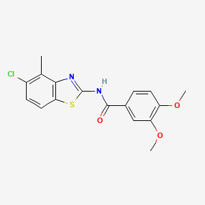 N-(5-chloro-4-methyl-1,3-benzothiazol-2-yl)-3,4-dimethoxybenzamide