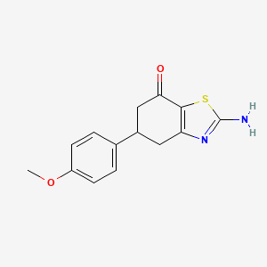 2-amino-5-(4-methoxyphenyl)-5,6-dihydro-4H-1,3-benzothiazol-7-one