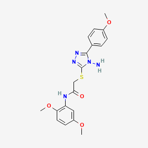 2-{[4-amino-5-(4-methoxyphenyl)-4H-1,2,4-triazol-3-yl]sulfanyl}-N-(2,5-dimethoxyphenyl)acetamide
