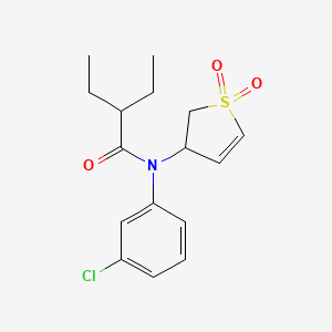 N-(3-chlorophenyl)-N-(1,1-dioxido-2,3-dihydrothiophen-3-yl)-2-ethylbutanamide
