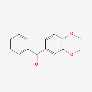 molecular formula C15H12O3 B2887545 6-benzoyl-2,3-dihydro-1,4-benzodioxine CAS No. 93637-87-7