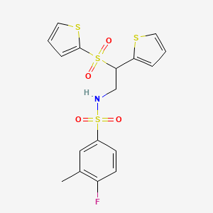 4-fluoro-3-methyl-N-[2-(2-thienyl)-2-(2-thienylsulfonyl)ethyl]benzenesulfonamide