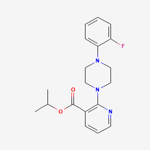molecular formula C19H22FN3O2 B2887549 Isopropyl 2-[4-(2-fluorophenyl)piperazino]nicotinate CAS No. 338792-74-8