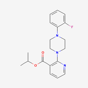 Isopropyl 2-[4-(2-fluorophenyl)piperazino]nicotinate