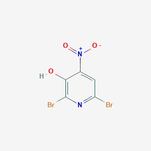 molecular formula C5H2Br2N2O3 B2887573 2,6-二溴-4-硝基吡啶-3-醇 CAS No. 2140305-51-5