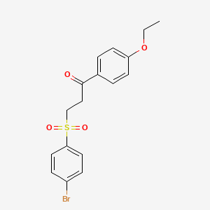 3-[(4-Bromophenyl)sulfonyl]-1-(4-ethoxyphenyl)-1-propanone