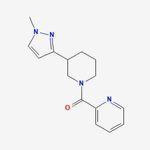 (3-(1-methyl-1H-pyrazol-3-yl)piperidin-1-yl)(pyridin-2-yl)methanone