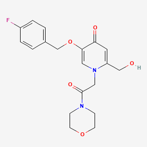 5-((4-fluorobenzyl)oxy)-2-(hydroxymethyl)-1-(2-morpholino-2-oxoethyl)pyridin-4(1H)-one
