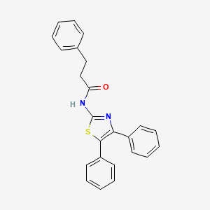 molecular formula C24H20N2OS B2887608 N-(4,5-diphenyl-1,3-thiazol-2-yl)-3-phenylpropanamide CAS No. 477545-43-0