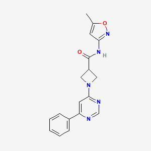 N-(5-methylisoxazol-3-yl)-1-(6-phenylpyrimidin-4-yl)azetidine-3-carboxamide