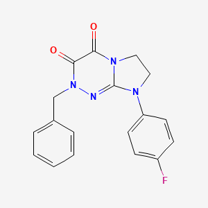 2-benzyl-8-(4-fluorophenyl)-7,8-dihydroimidazo[2,1-c][1,2,4]triazine-3,4(2H,6H)-dione