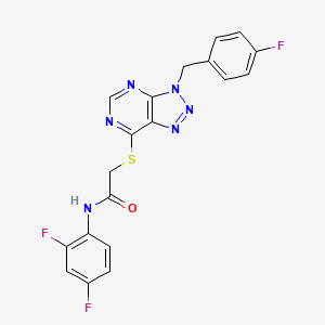 N-(2,4-difluorophenyl)-2-((3-(4-fluorobenzyl)-3H-[1,2,3]triazolo[4,5-d]pyrimidin-7-yl)thio)acetamide